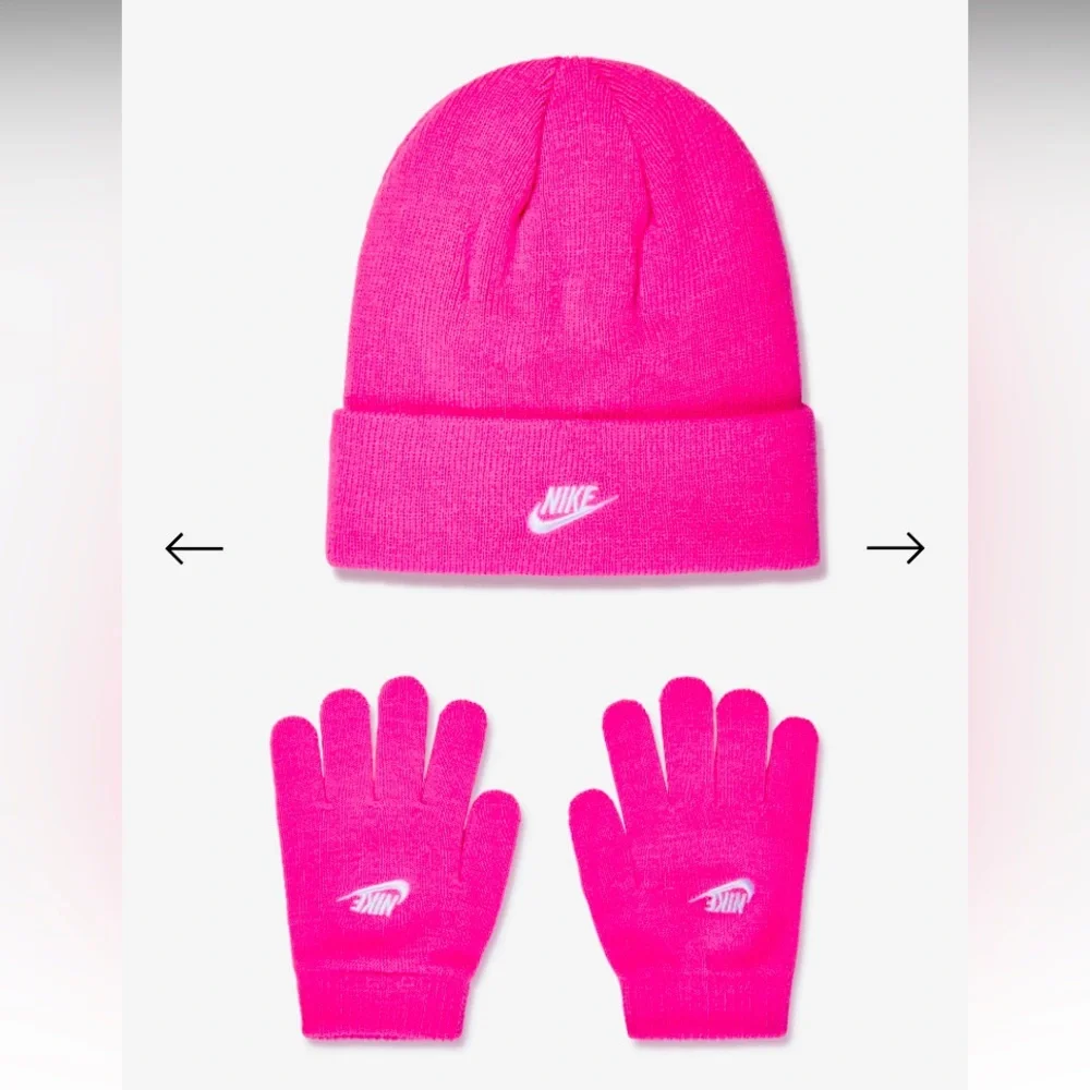 Nike Gloves Set in Pink for Girls